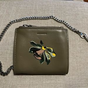 AllSaints Leather Chain Wallet